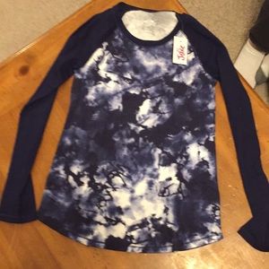 Justice Blue and tie-dye shirt